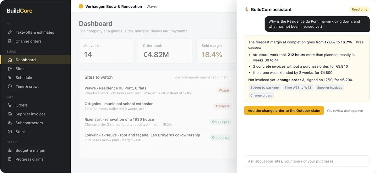 BuildCore: AI assistant