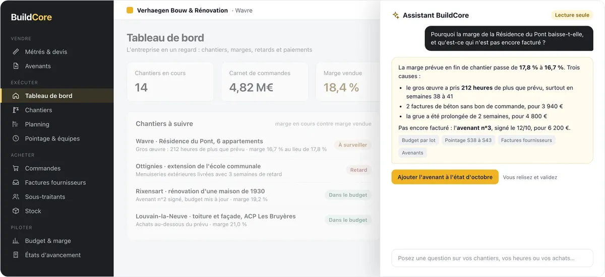 BuildCore : assistant IA