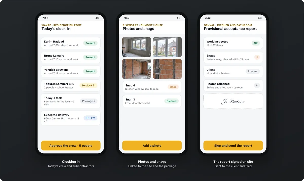 BuildCore: field app