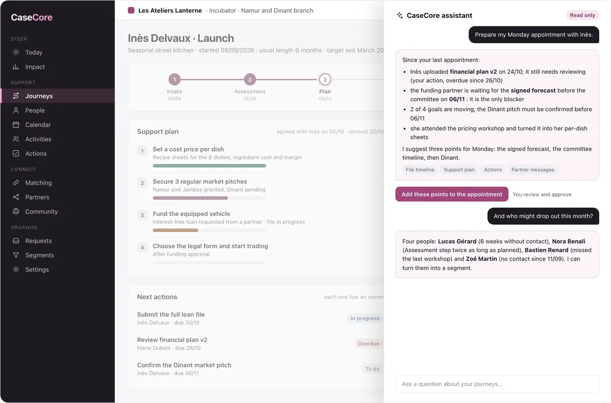 CaseCore: AI assistant