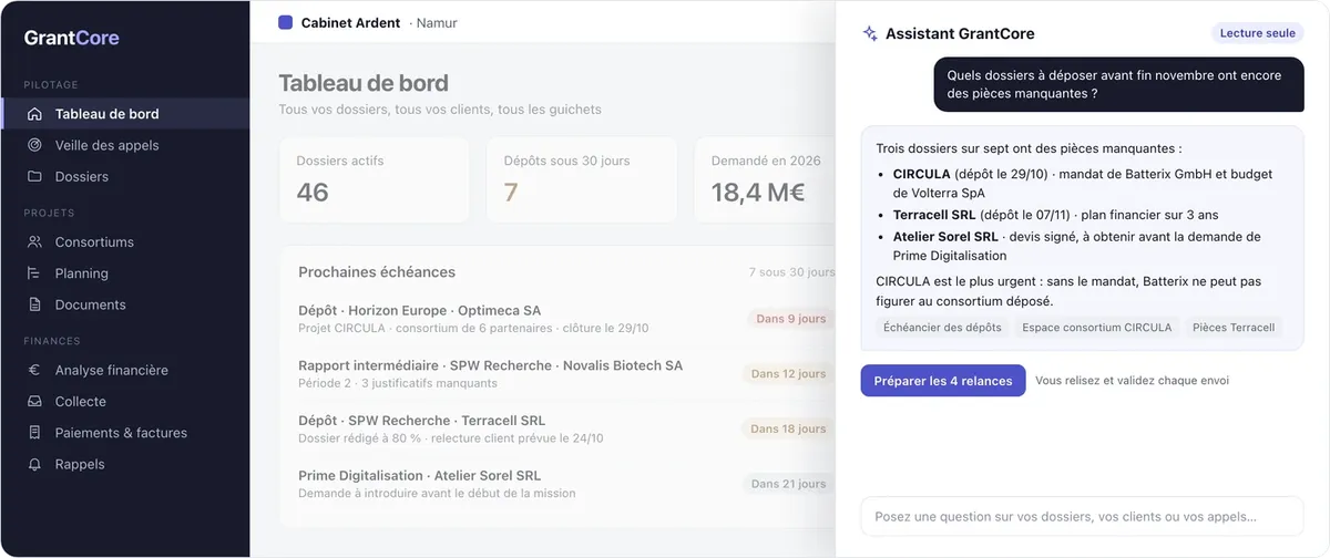 GrantCore : assistant IA