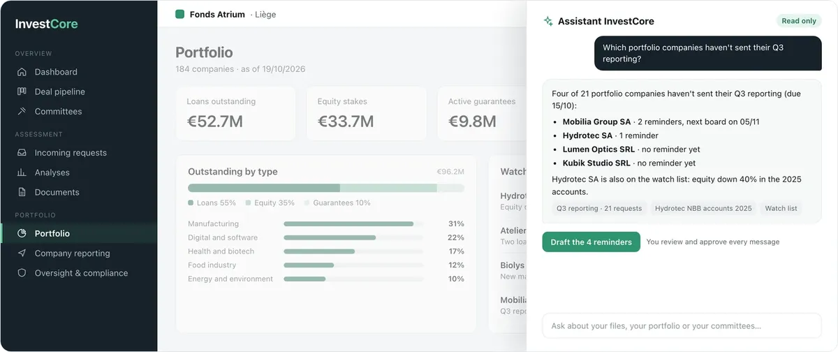 InvestCore: AI assistant