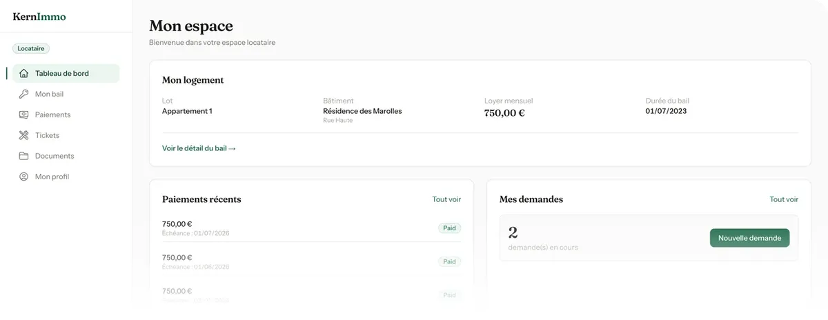 KernImmo : portail locataire