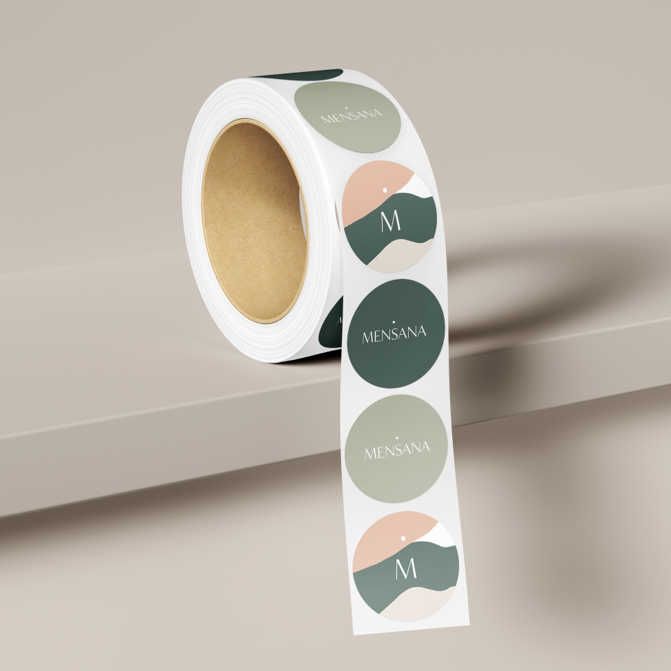 Mensana rouleau de stickers