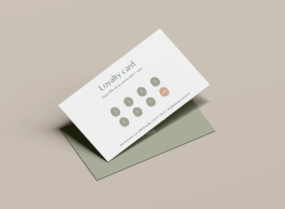 Mensana carte de fidélité